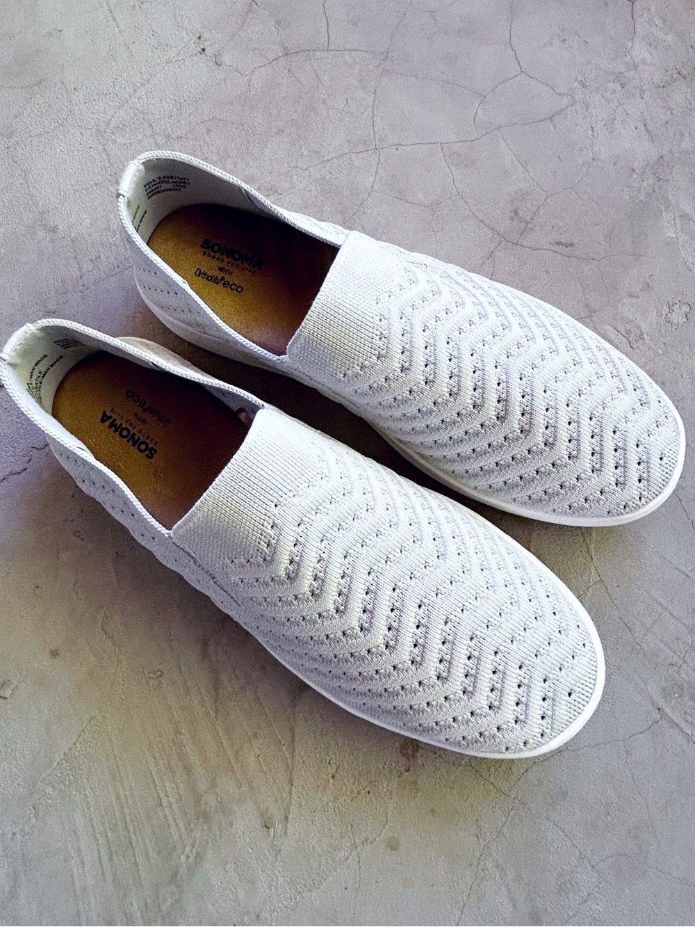 🆕 Listing! Sonoma | 'Catahoula' Light Grey Knit Slip-On Loafers